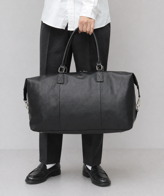 Saffiano Fake Leather Boston Bag