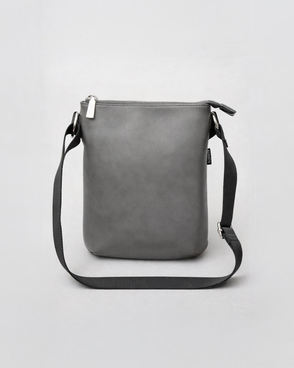 Split Leather Vertical Mini Sacoche