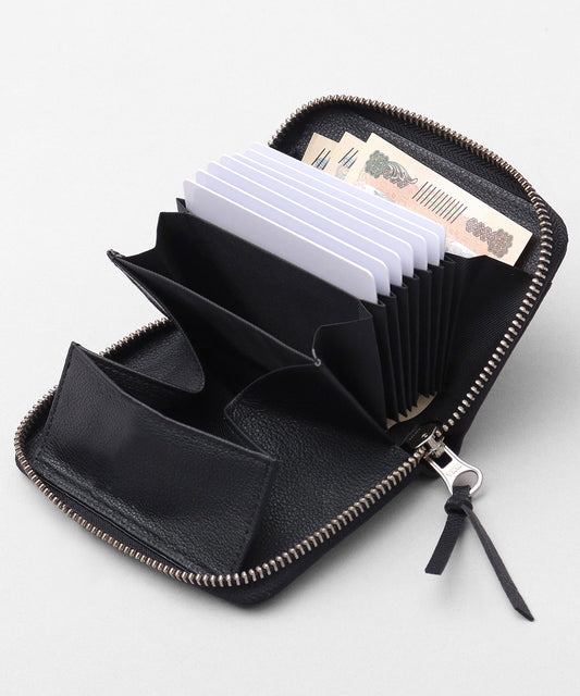 Genuine Leather Accordion Mini Wallet