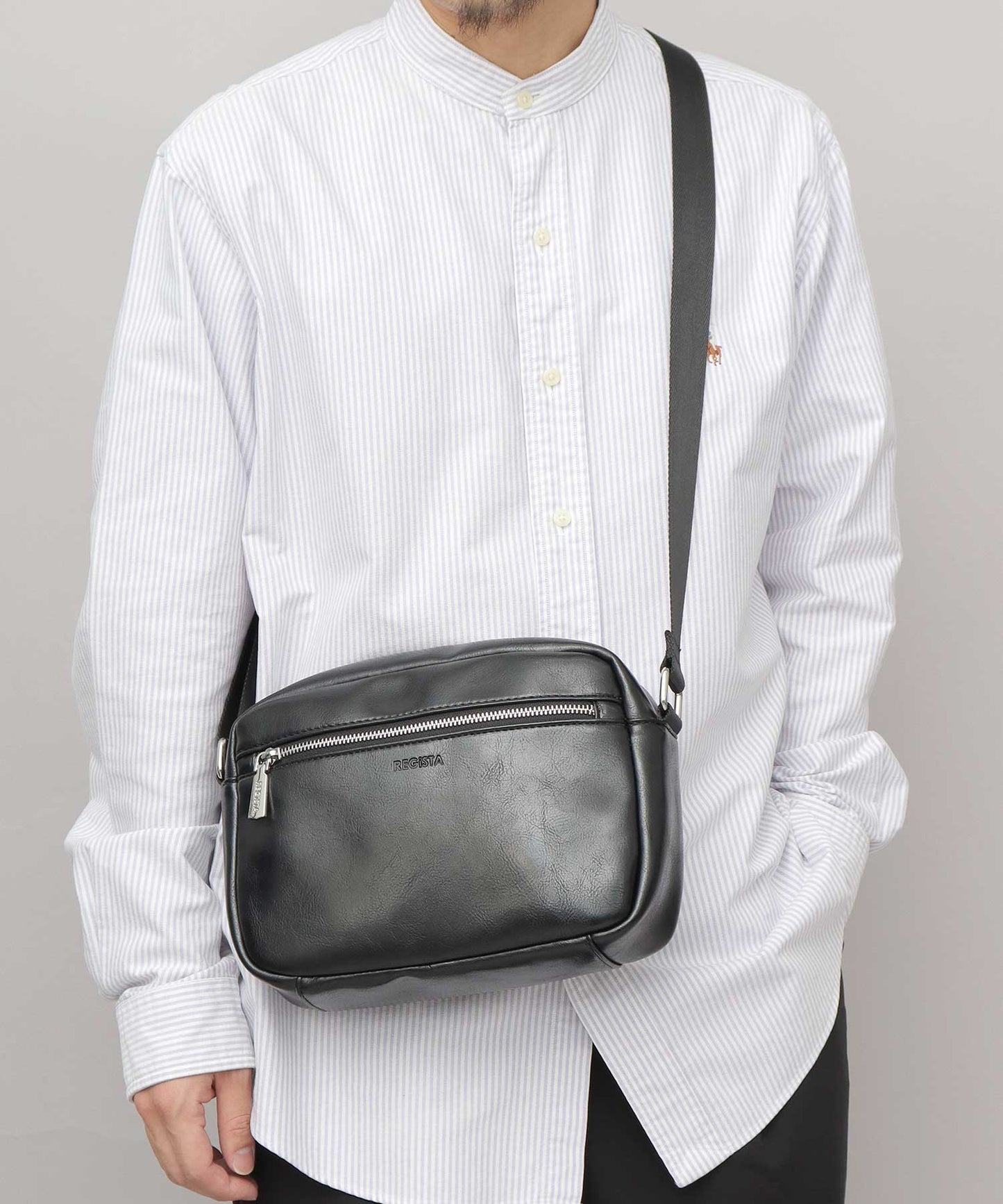 Split Leather Horizontal Mini Shoulder Bag