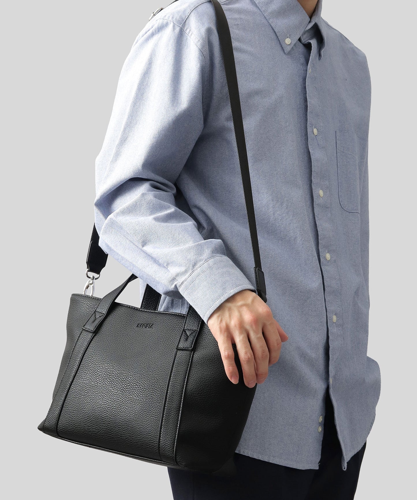 Split Leather 2WAY Mini Tote Bag