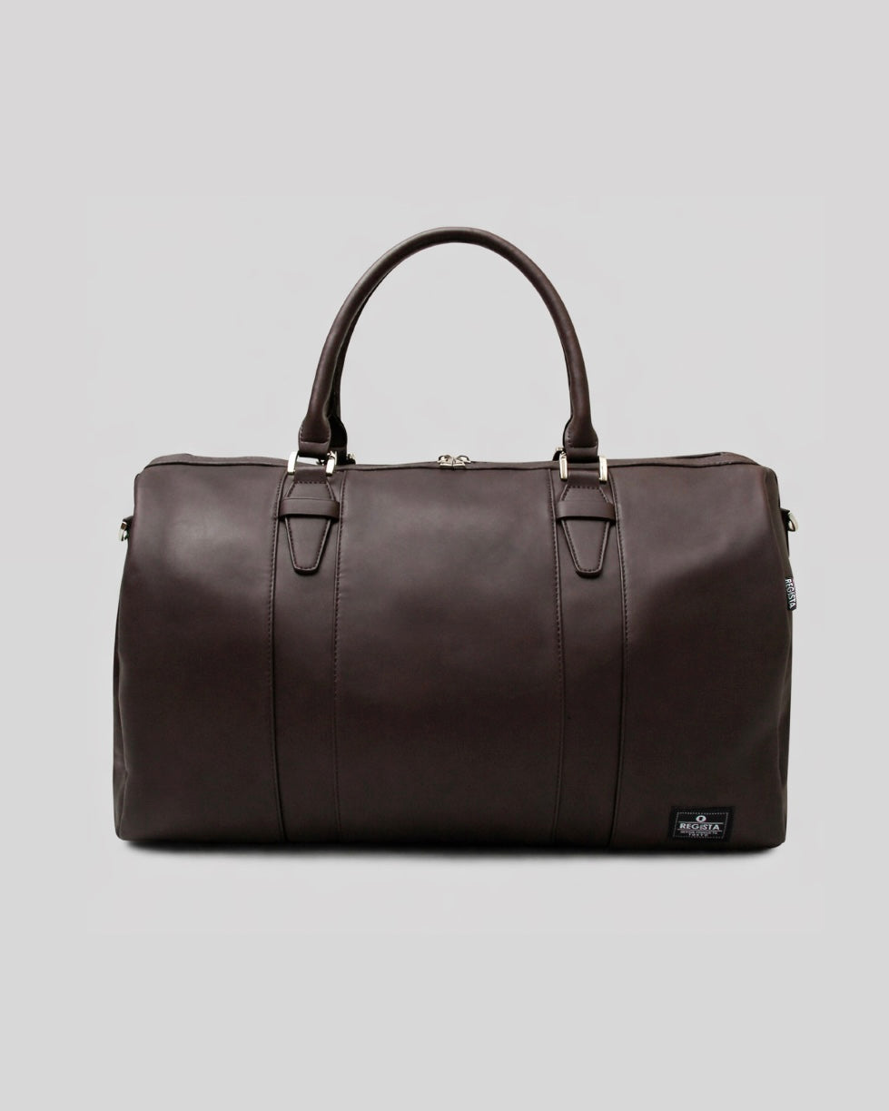 Fake Leather Boston Bag