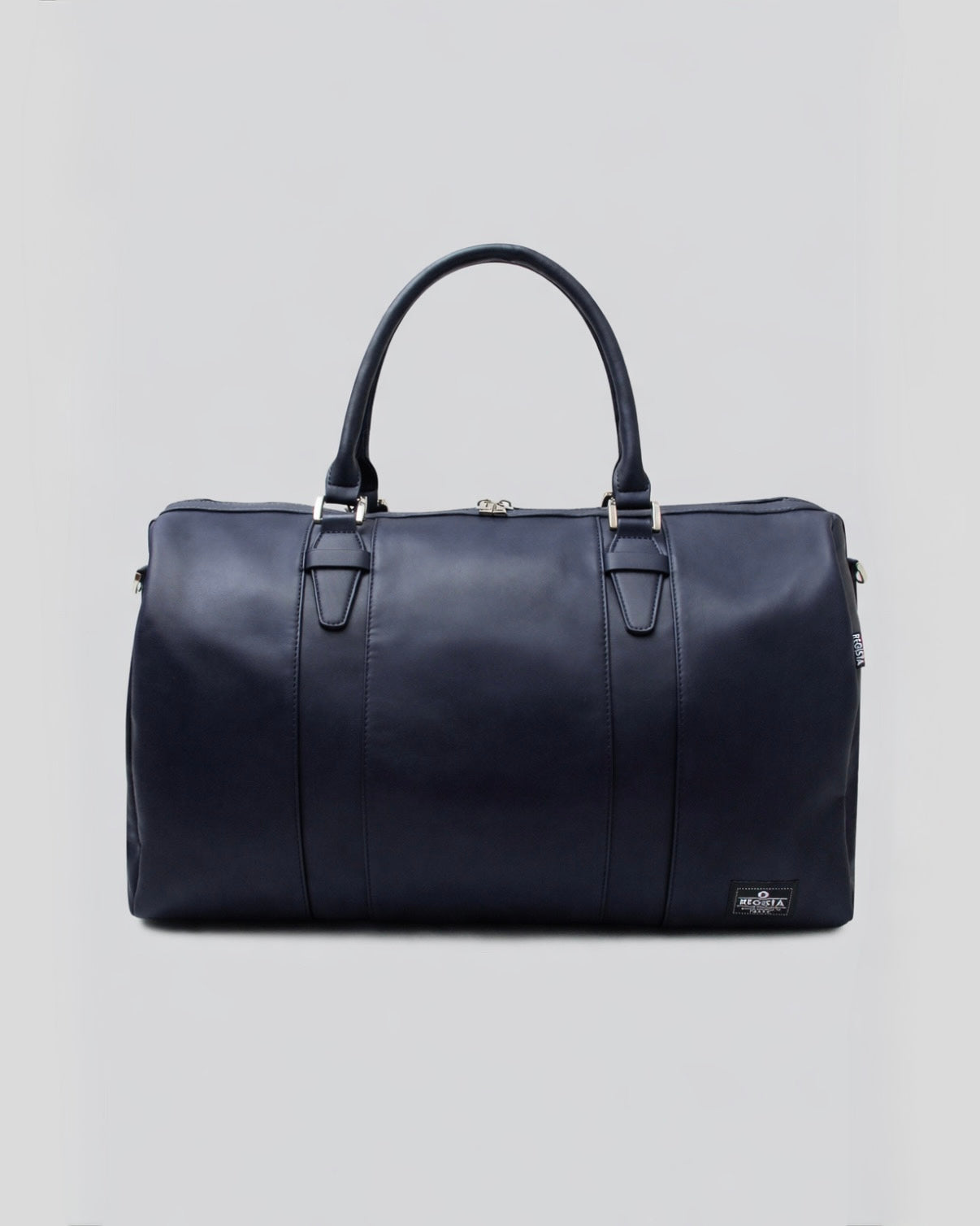 Fake Leather Boston Bag