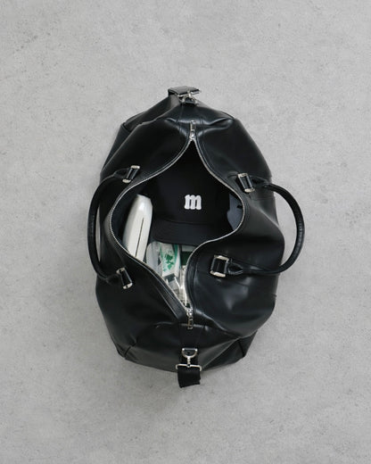 Fake Leather Boston Bag