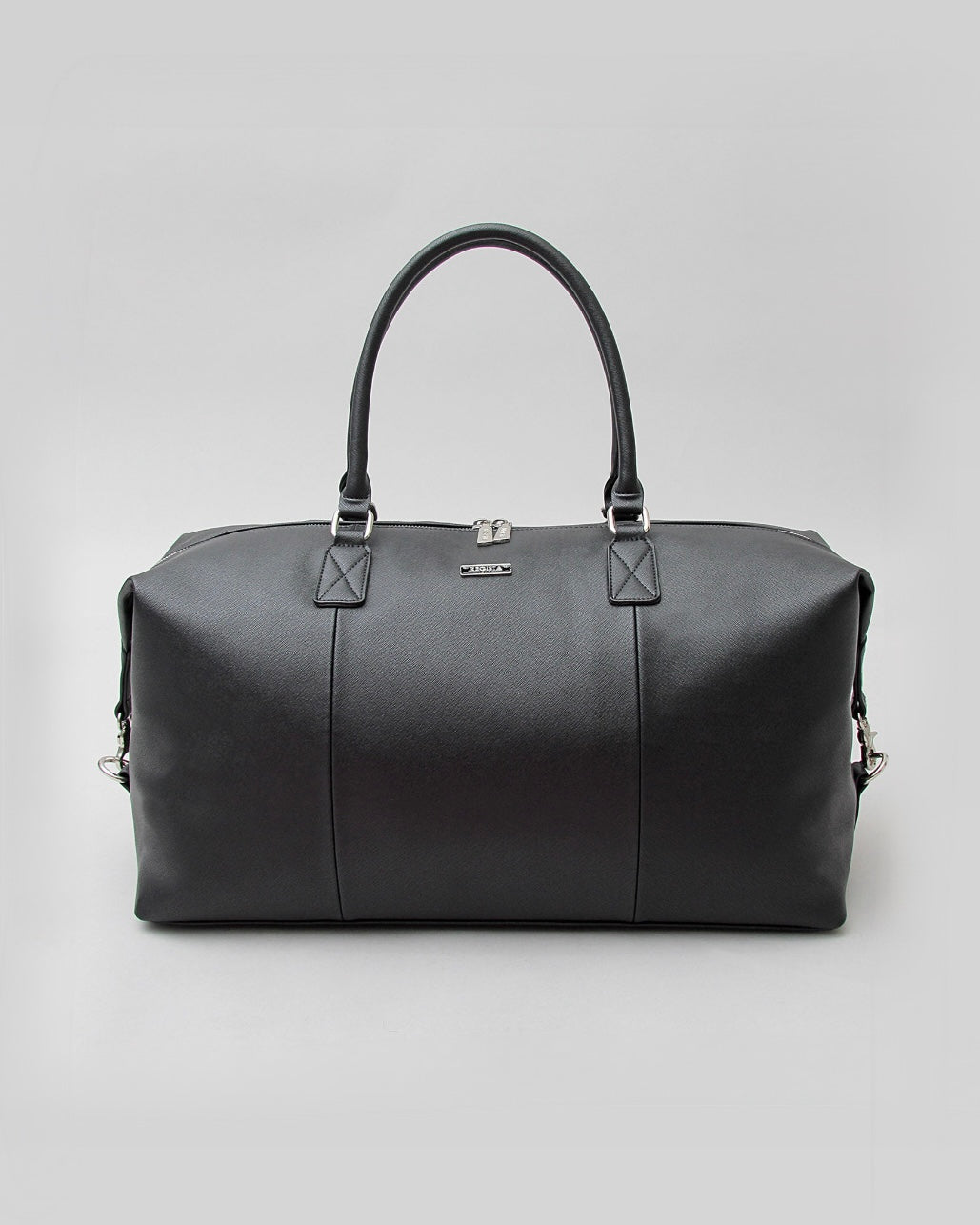 Saffiano Fake Leather Boston Bag