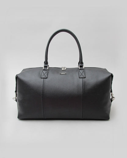 Saffiano Fake Leather Boston Bag