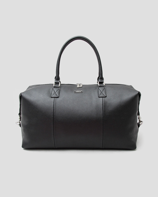 Saffiano Fake Leather Boston Bag