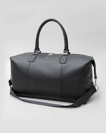 Saffiano Fake Leather Boston Bag