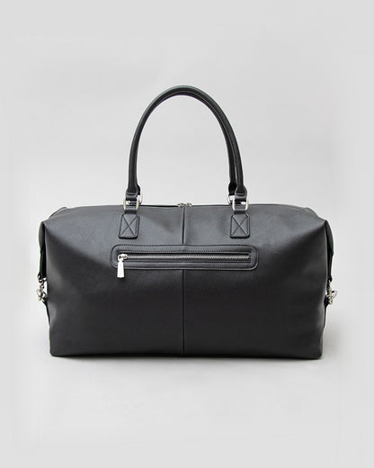 Saffiano Fake Leather Boston Bag