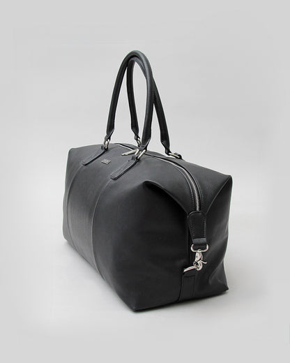Saffiano Fake Leather Boston Bag