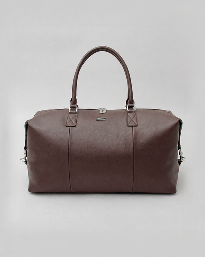 Saffiano Fake Leather Boston Bag