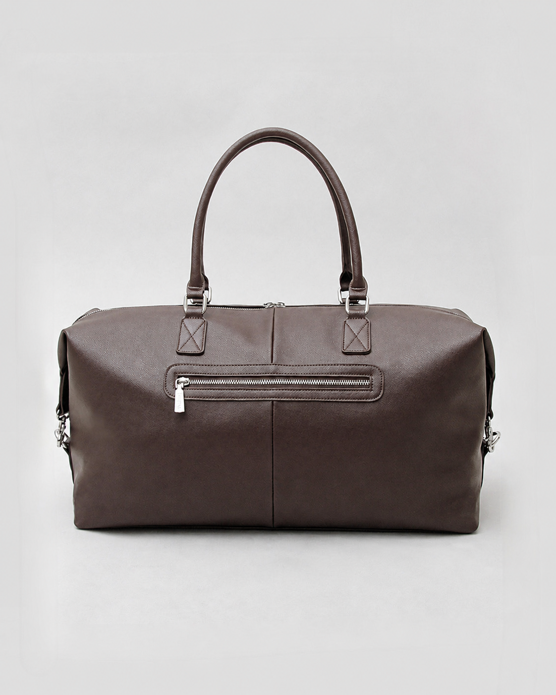 Saffiano Fake Leather Boston Bag