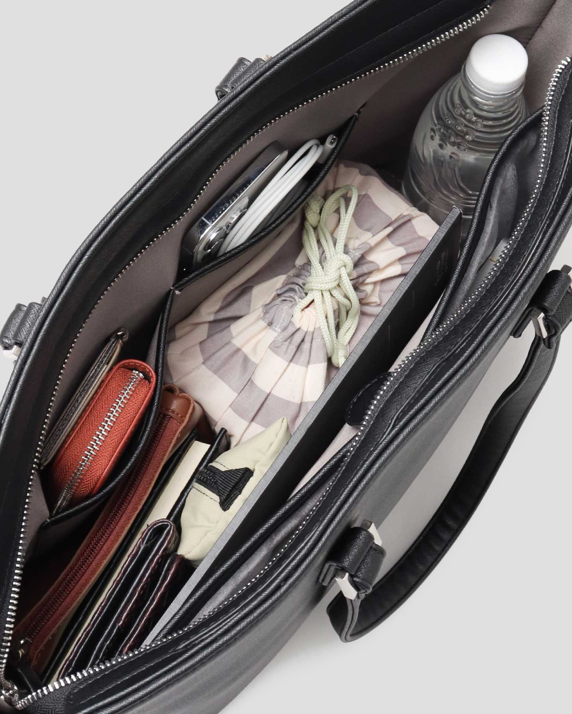 Fake Leather Business Tote Bag