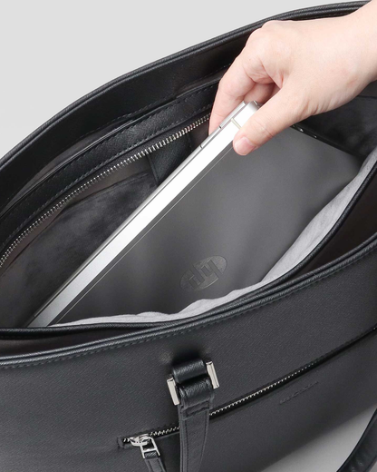 Fake Leather Business Tote Bag