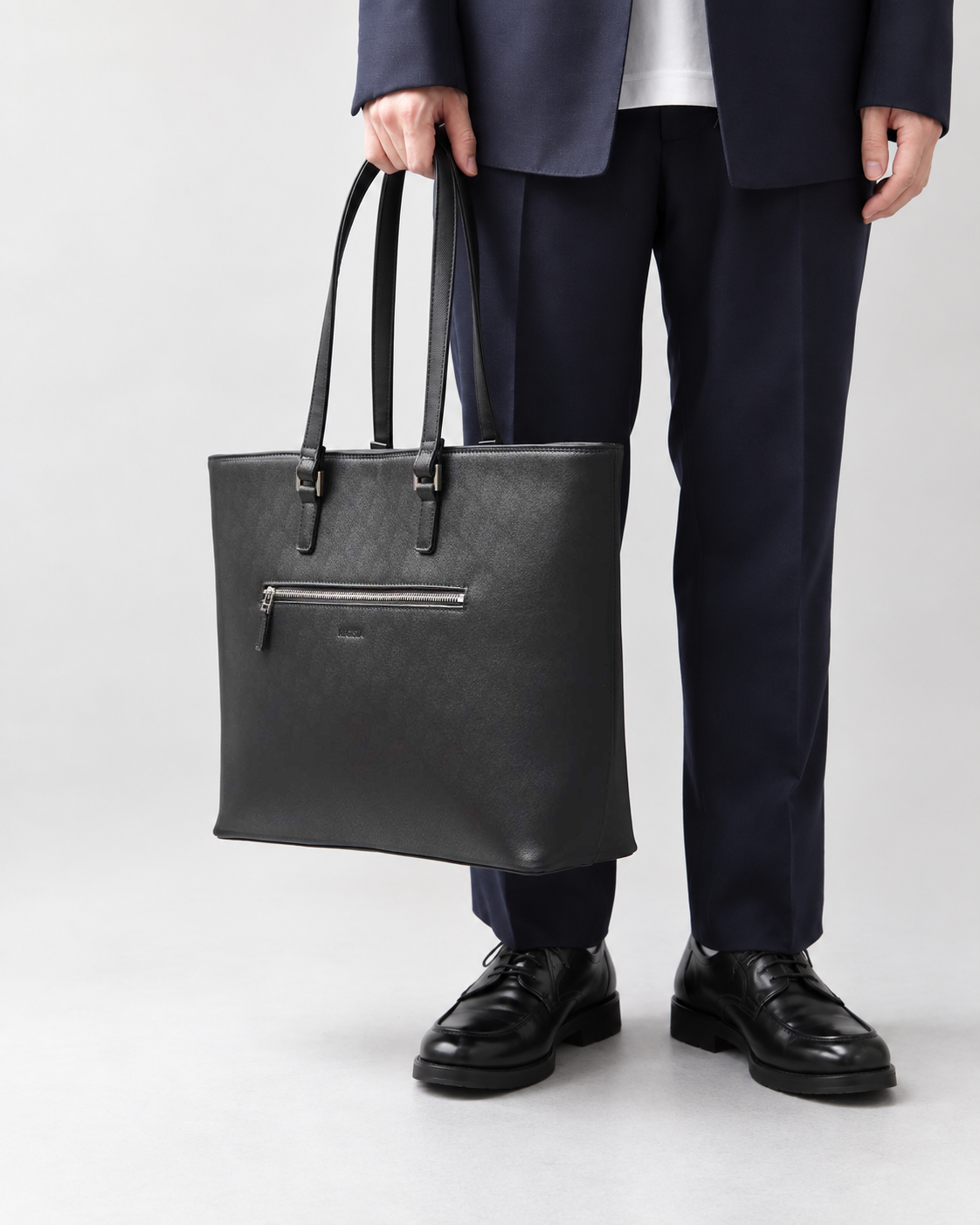 Fake Leather Business Tote Bag