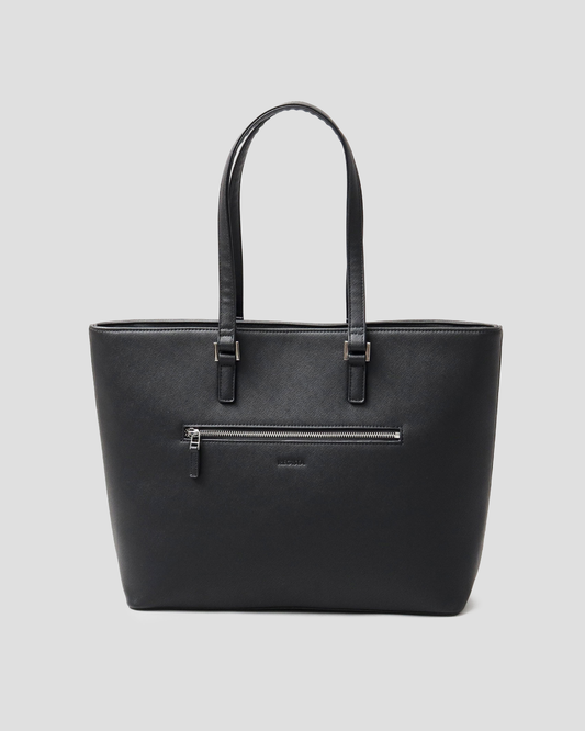 Fake Leather Business Tote Bag