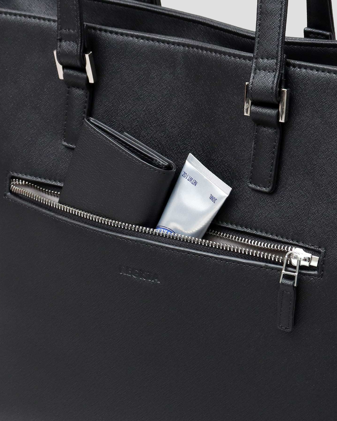 Fake Leather Business Tote Bag