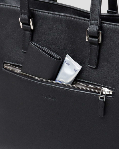 Fake Leather Business Tote Bag