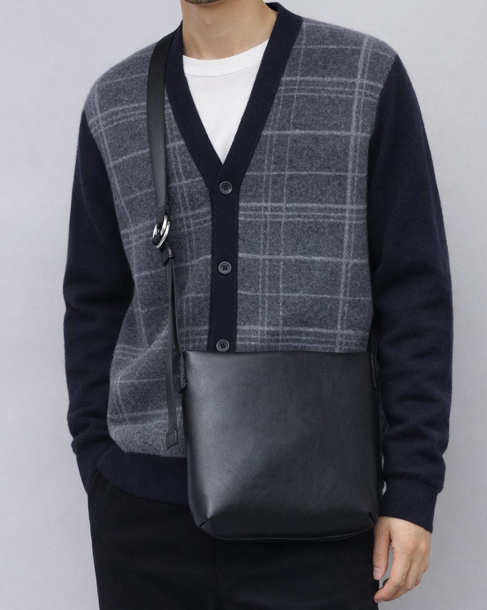 Split Leather Shoulder Bag