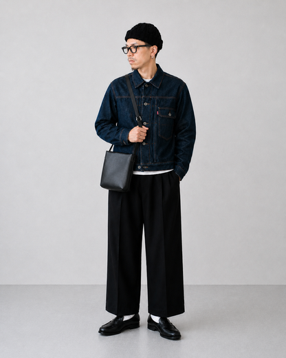Split Leather Shoulder Bag
