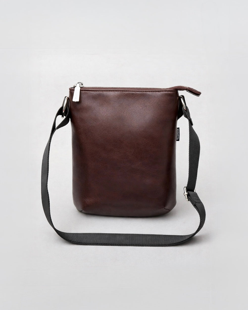Split Leather Vertical Mini Sacoche