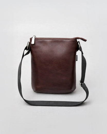 Split Leather Vertical Mini Sacoche