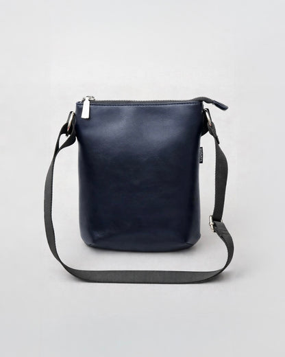 Split Leather Vertical Mini Sacoche