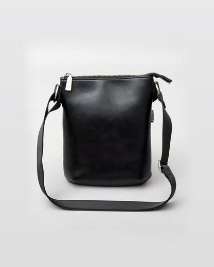 Split Leather Vertical Mini Sacoche