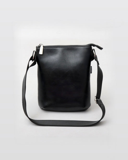 Split Leather Vertical Mini Sacoche