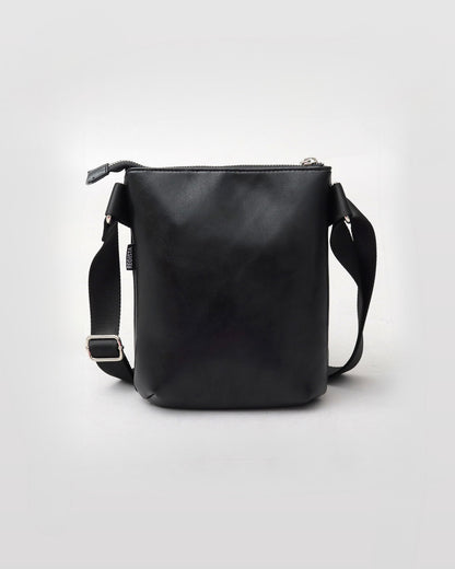 Split Leather Vertical Mini Sacoche