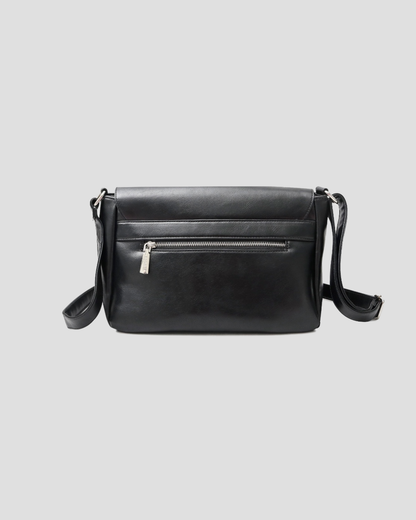 Split Leather Flap Shoulder Bag