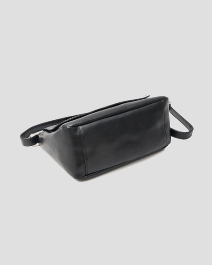 Split Leather Flap Shoulder Bag