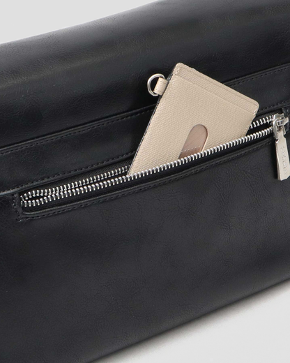 Split Leather Flap Shoulder Bag