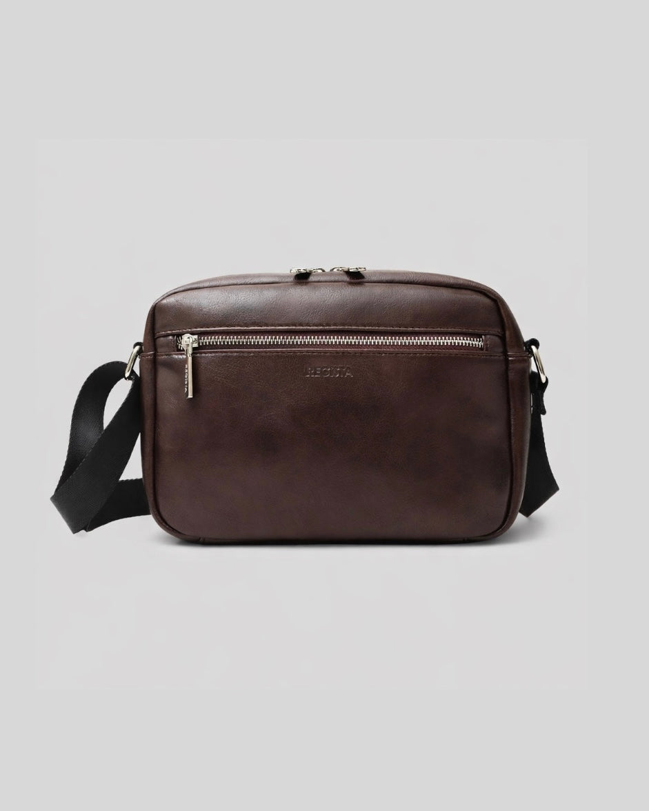 Split Leather Horizontal Mini Shoulder Bag