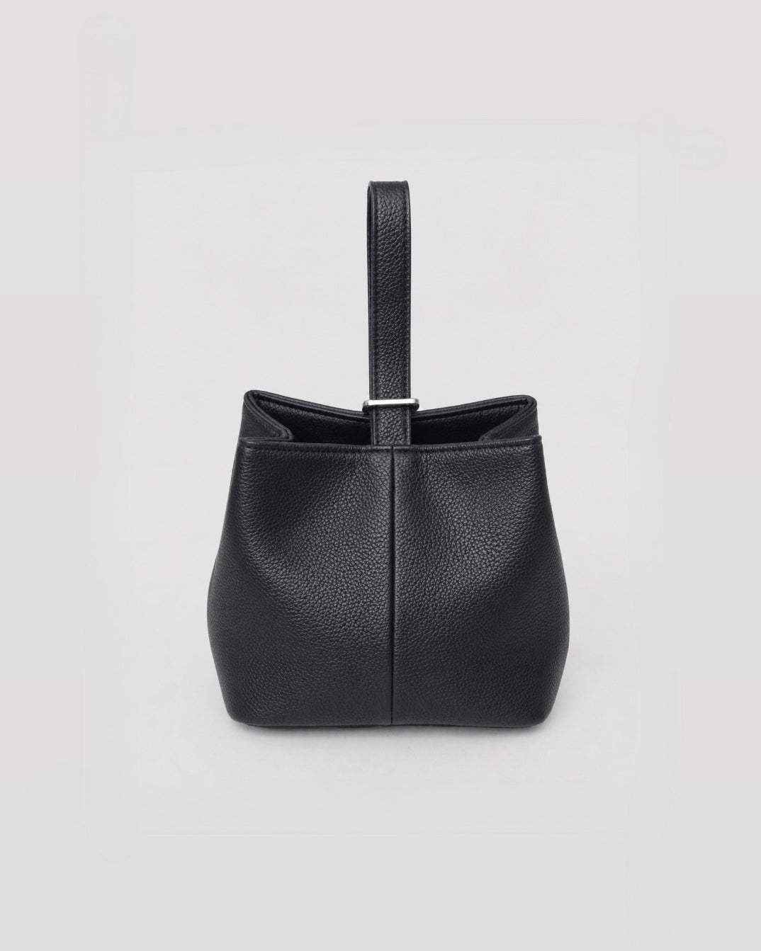 Split Leather One Handle Drawstring Bag