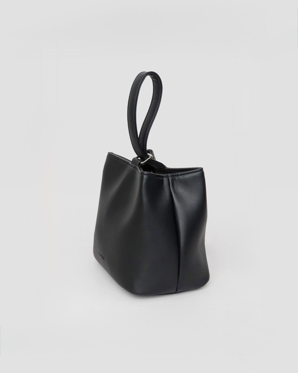 Split Leather One Handle Drawstring Bag
