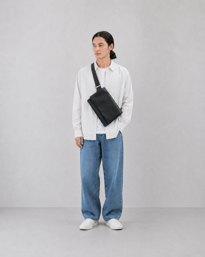 Split Leather Flap Bag