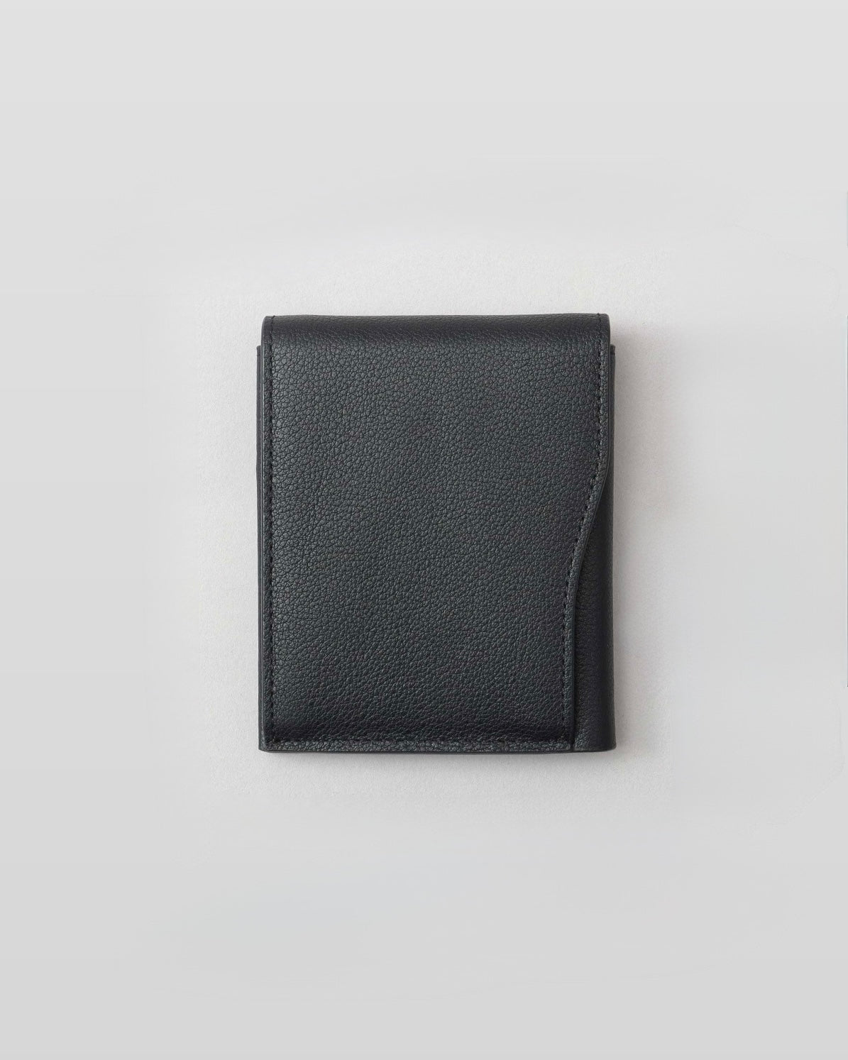 Genuine Leather Compact Snap Wallet