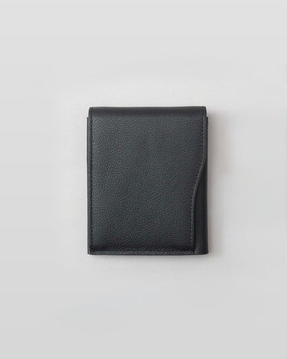 Genuine Leather Compact Snap Wallet