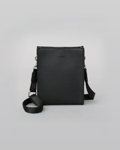 Split Leather Compact Square Shoulder Bag