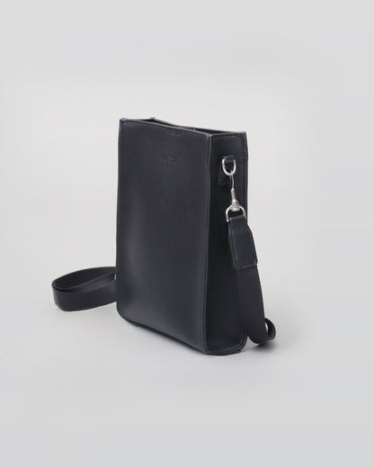 Split Leather Compact Square Shoulder Bag