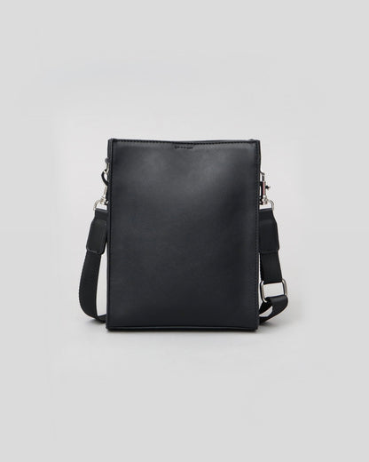 Split Leather Compact Square Shoulder Bag