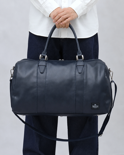 Fake Leather Boston Bag
