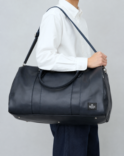 Fake Leather Boston Bag