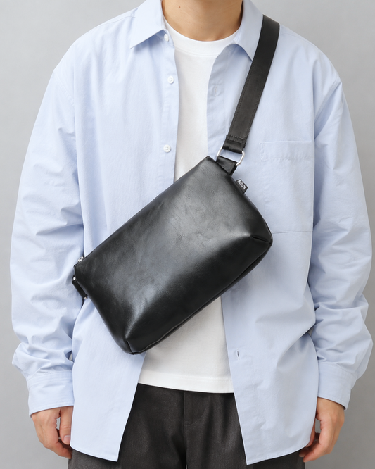 Split Leather Mini Sacoche