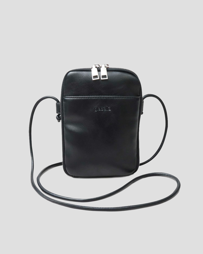 Split Leather Vertical Mini Shoulder Bag