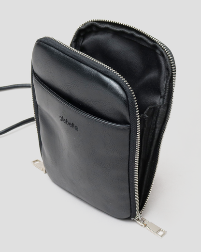 Split Leather Vertical Mini Shoulder Bag