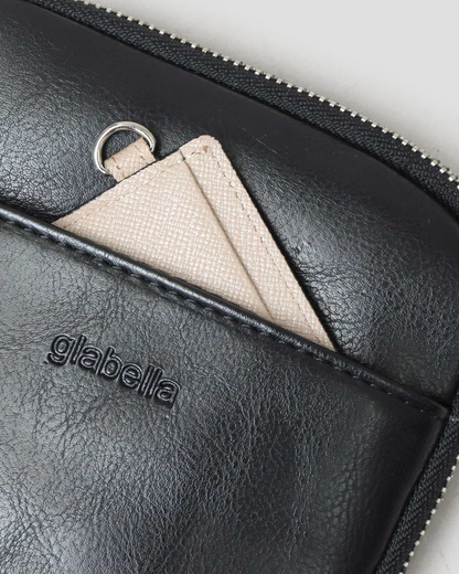 Split Leather Vertical Mini Shoulder Bag