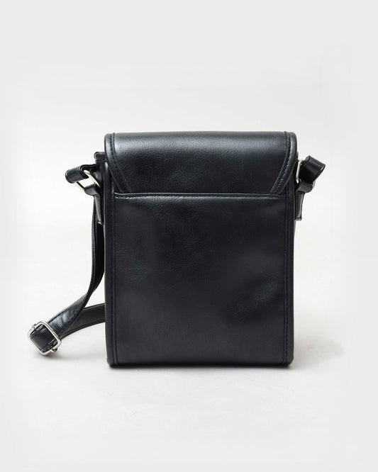 Split Leather Flap Square Mini Shoulder Bag