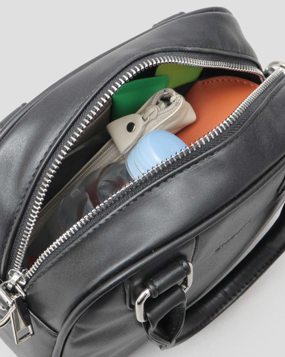 Split Leather 2WAY Mini Boston Shoulder Bag